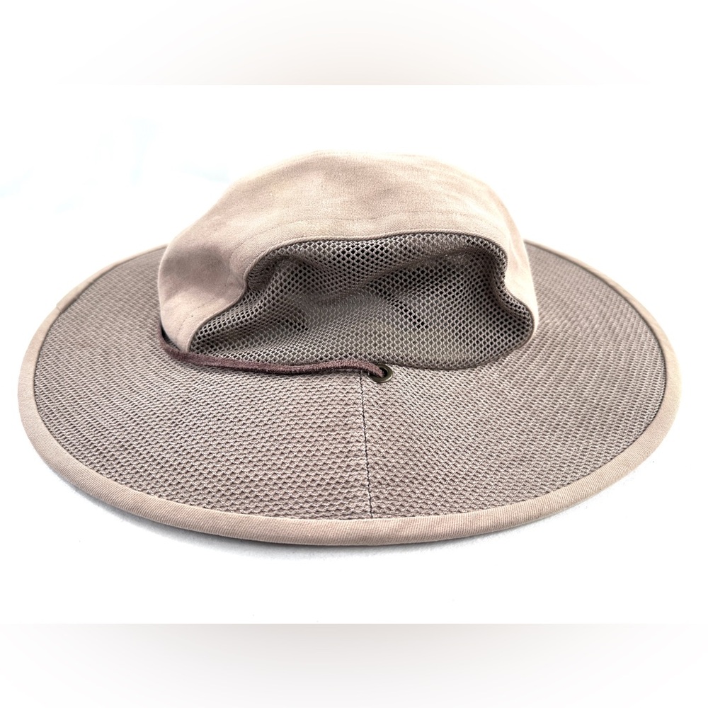 Duluth Trading Co Crusher Taupe Cotton Mesh Packable Sun Hat SPF 50 Size S M